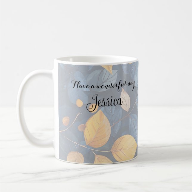 Golden Foliage Dreams Autumn Nature Beauty Coffee Mug (Left)