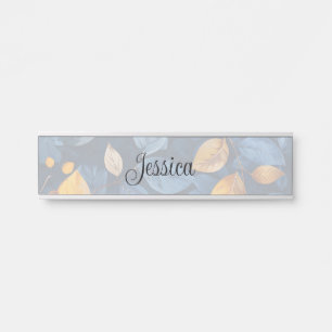 Golden Foliage Dreams Autumn Nature Beauty Door Sign