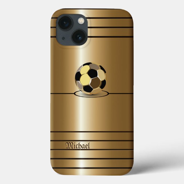 Golden Football Style Case-Mate iPhone Case (Back)