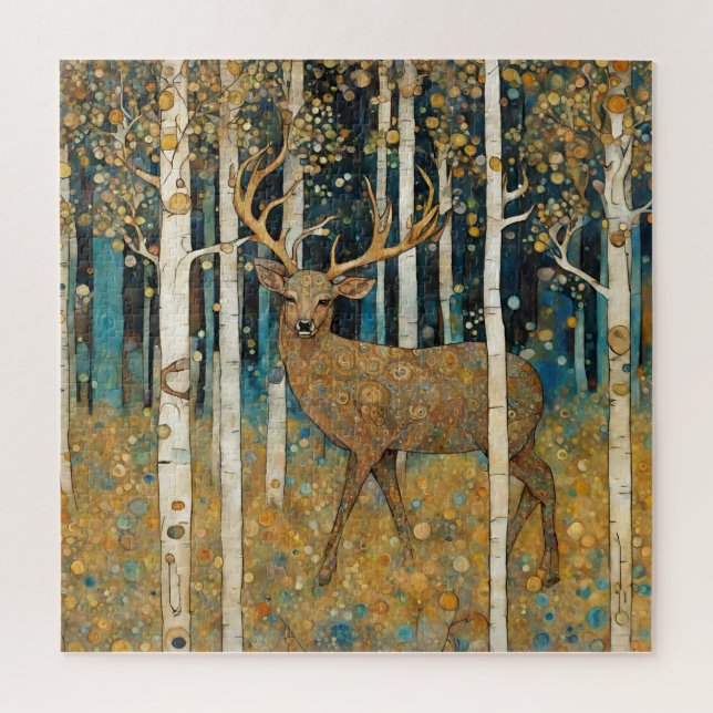 Golden Forest Deer Puzzle (Vertical)