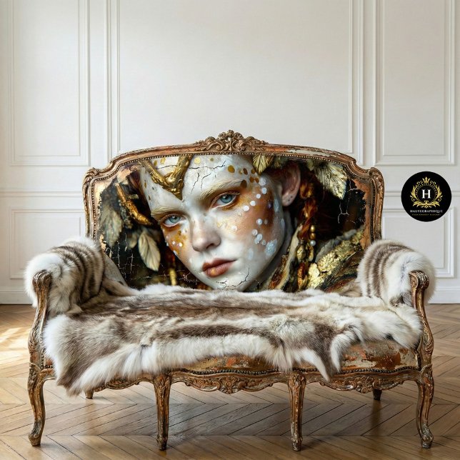 Golden Forest Shaman  Mythic Tribal Decoupage Tissue Paper (Creator Uploaded)