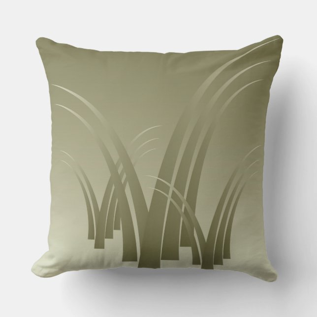 Golden forest throw pillow (Front)