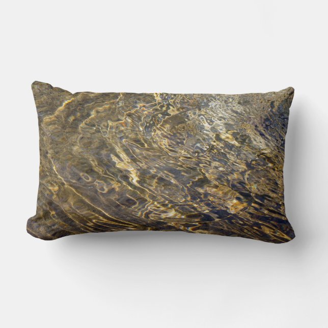 Golden Fountain Water 2 Lumbar Pillow (Front)