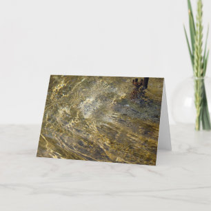 Golden Fountain Water Card