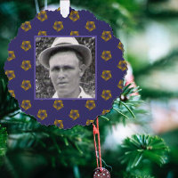 Golden Fractal Stars on Purple | Ancestor Photo