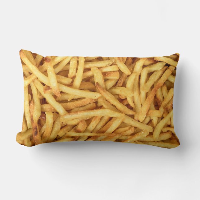 Golden French Fries Lumbar Pillow (Front)