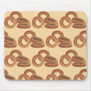 Golden Fried Onion Rings Junk Fast Food Foodie Mouse Pad