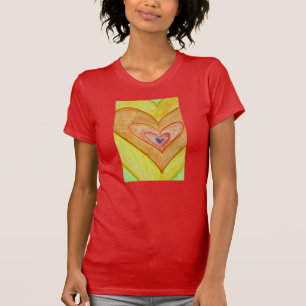 Golden Friendship Hearts Customized Love Shirts
