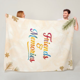 "Golden Friendship Moments" Fleece Blanket