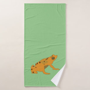Golden Frog Animal Toad Bath Towel