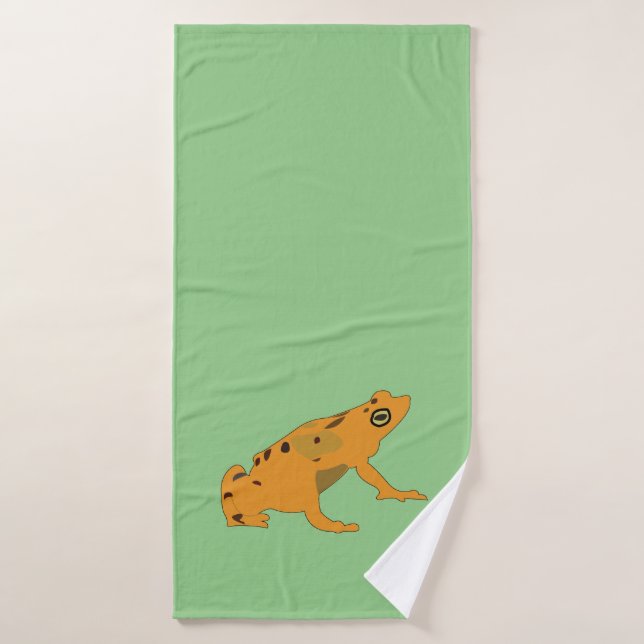 Golden Frog Animal Toad Bath Towel (Bath Towel)