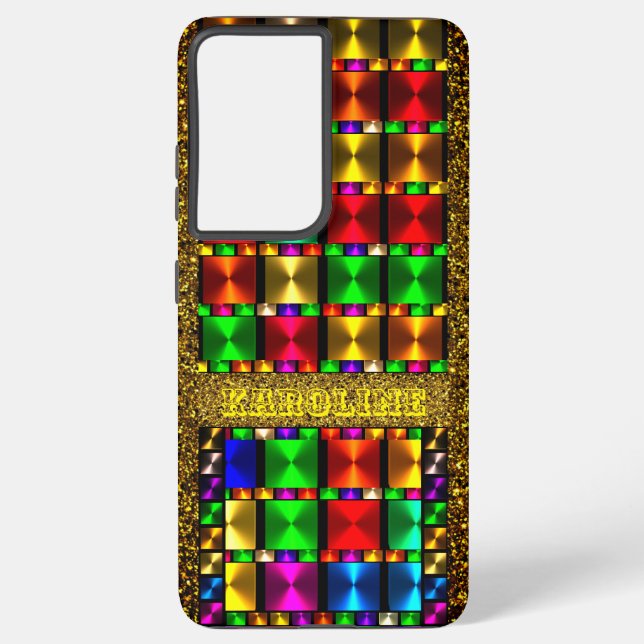 Golden Fun Colours Samsung Galaxy S21+ Case (Back)