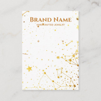 Golden Galaxy Jewellery Display Business Card
