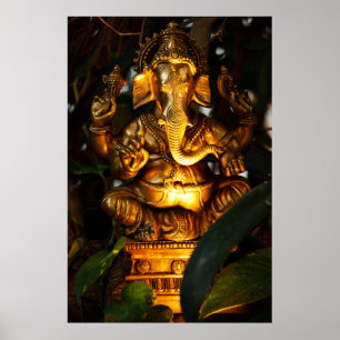 golden ganesha poster
