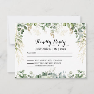 Golden Garden Gala: RSVP to Our Botanical Card