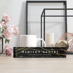Golden Garland Marquee Nameplate