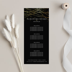 Golden Garland Pricing or Services Rack Card