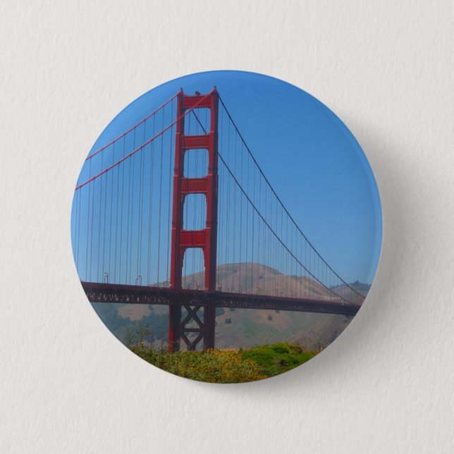 golden gate 2 inch round button (Front)