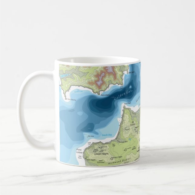 Golden Gate and San Francisco Bay mug (Left)