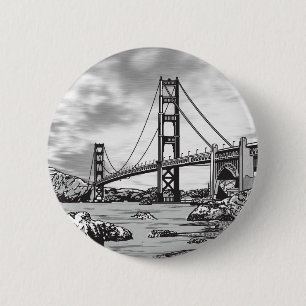 Golden Gate Bridge 2 Inch Round Button