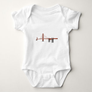 Golden Gate Bridge: 3D Model: Baby Bodysuit