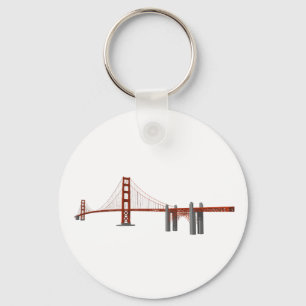 Golden Gate Bridge: 3D Model: Keychain