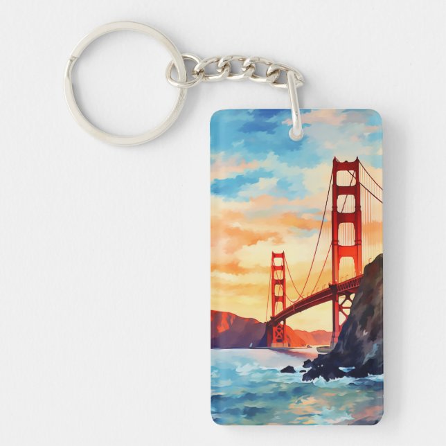 Golden Gate Bridge #8 Keychain (Front)