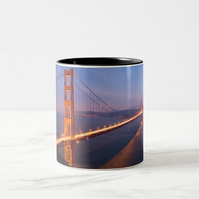 Golden Gate Bridge à Sunset mug (Centre)