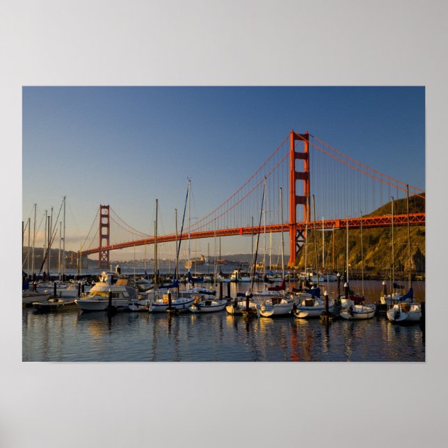 Golden Gate Bridge and San Francisco 2 Poster (Front)