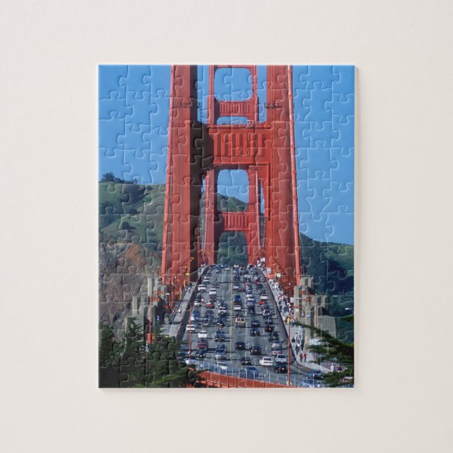 Golden Gate bridge and San Francisco Bay Jigsaw Puzzle (Vertical)