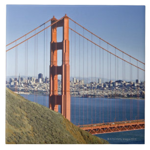 Golden Gate Bridge and San Francisco. Tile