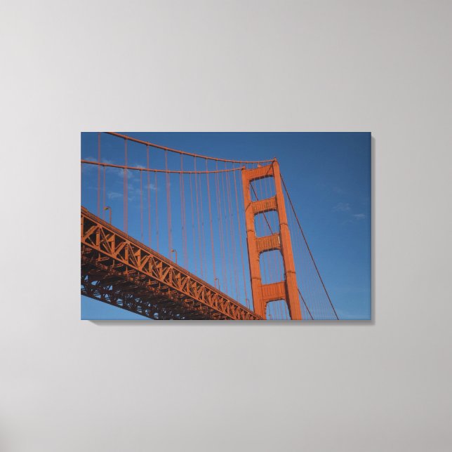 Golden Gate Bridge as viewed from Fort Point Canvas Print (Front)