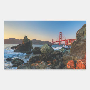 Golden Gate Bridge at Dusk   San Francisco Sticker