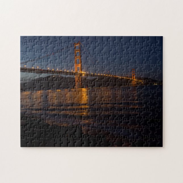 Golden Gate Bridge at Night Jigsaw Puzzle (Horizontal)
