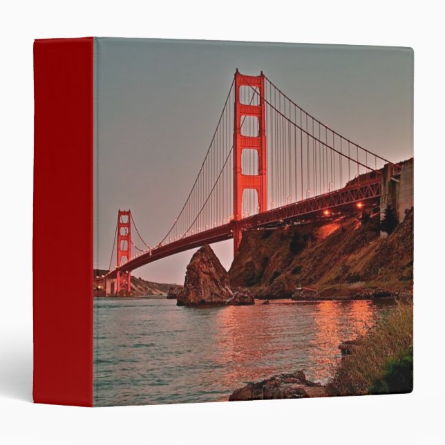 Golden Gate Bridge at Sun Down Binder (Front/Spine)