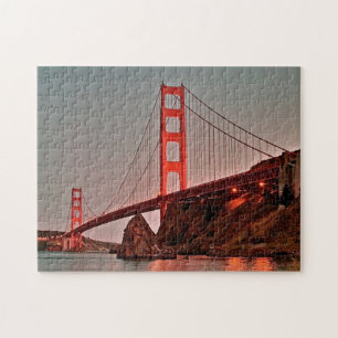 Golden Gate Bridge at Sun Down Jigsaw Puzzle