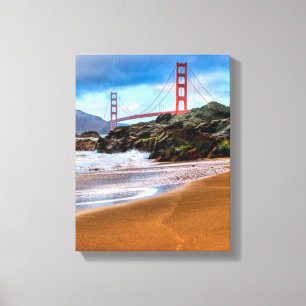 Golden Gate Bridge at sunset Canvas Print