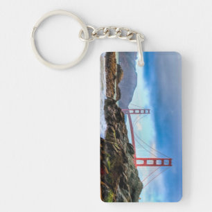Golden Gate Bridge at sunset Keychain