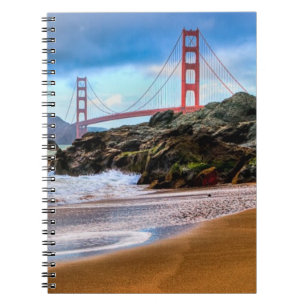 Golden Gate Bridge at sunset Notebook