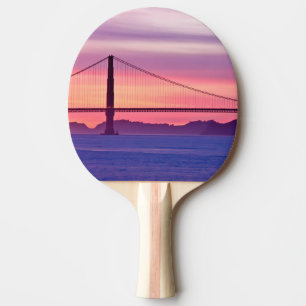Golden Gate Bridge at Sunset Ping Pong Paddle