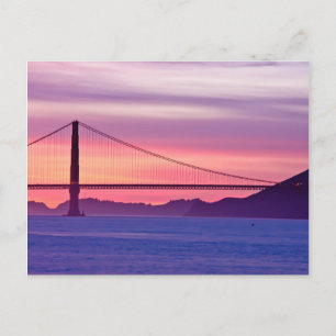 Golden Gate Bridge at Sunset Postcard