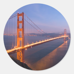 Golden Gate Bridge at Sunset stickers