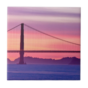 Golden Gate Bridge at Sunset Tile