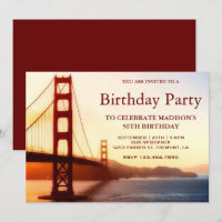 Golden Gate Bridge Birthday Party