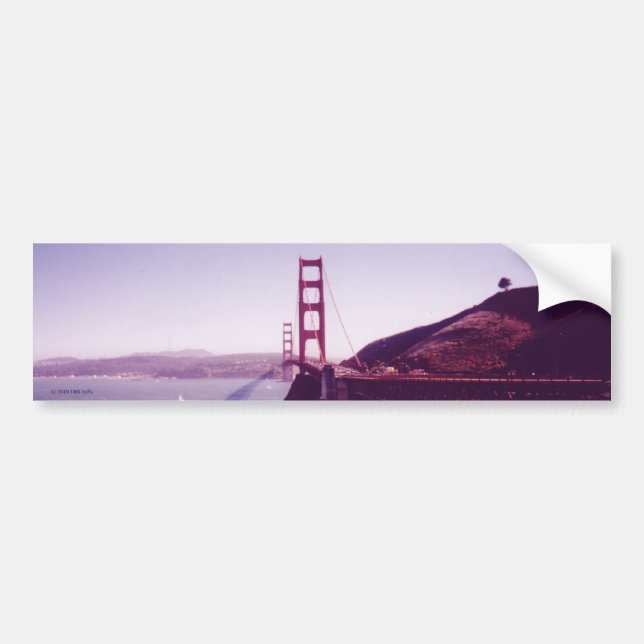 Golden Gate Bridge Bumper Sticker (Front)