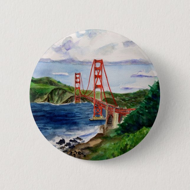 Golden Gate Bridge Button (Front)
