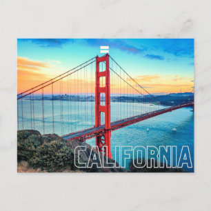 Golden Gate Bridge California Postcard