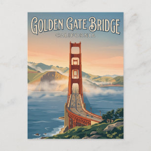 Golden Gate Bridge California Postcard
