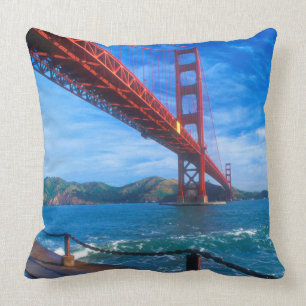 Golden Gate Bridge, California Throw Pillow