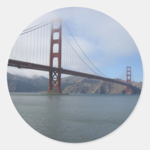 Golden Gate Bridge Classic Round Sticker